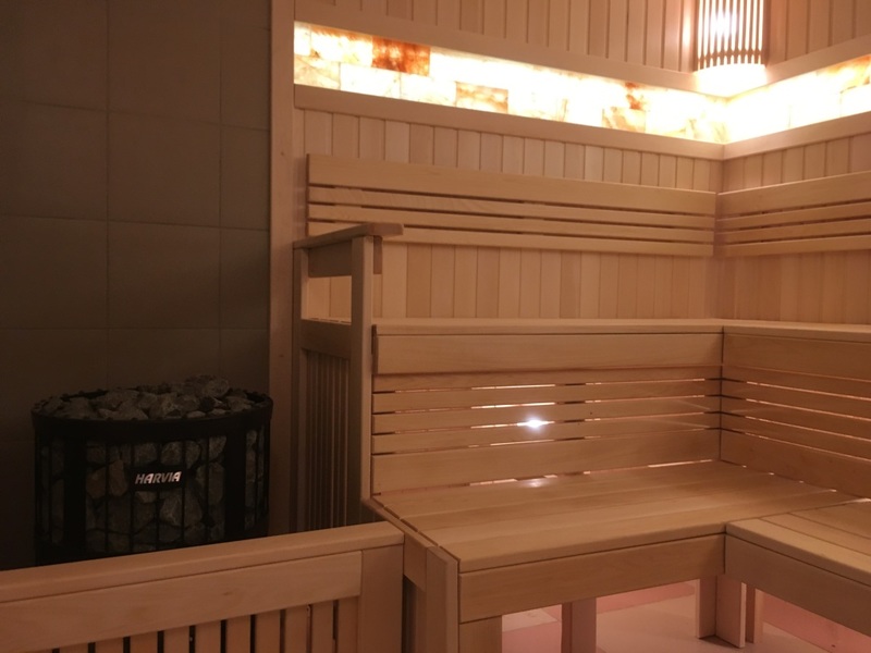 Отделка парной из Липы Открытие новых саун в фитнес-клубе Hammer Fit