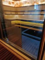 Сауна с панно из можжевельника Сауна с панно из можжевельника